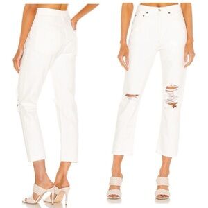 Agolde Riley High Rise Straight Crop Jeans Womens Size 28